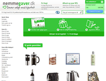 Tablet Screenshot of nemmegaver.dk